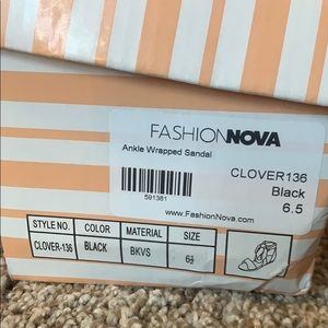 Black cross tie up the calf sandals